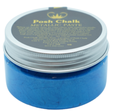 Blue Fhthalo Posh Chalk Metallic Paste -  110ml